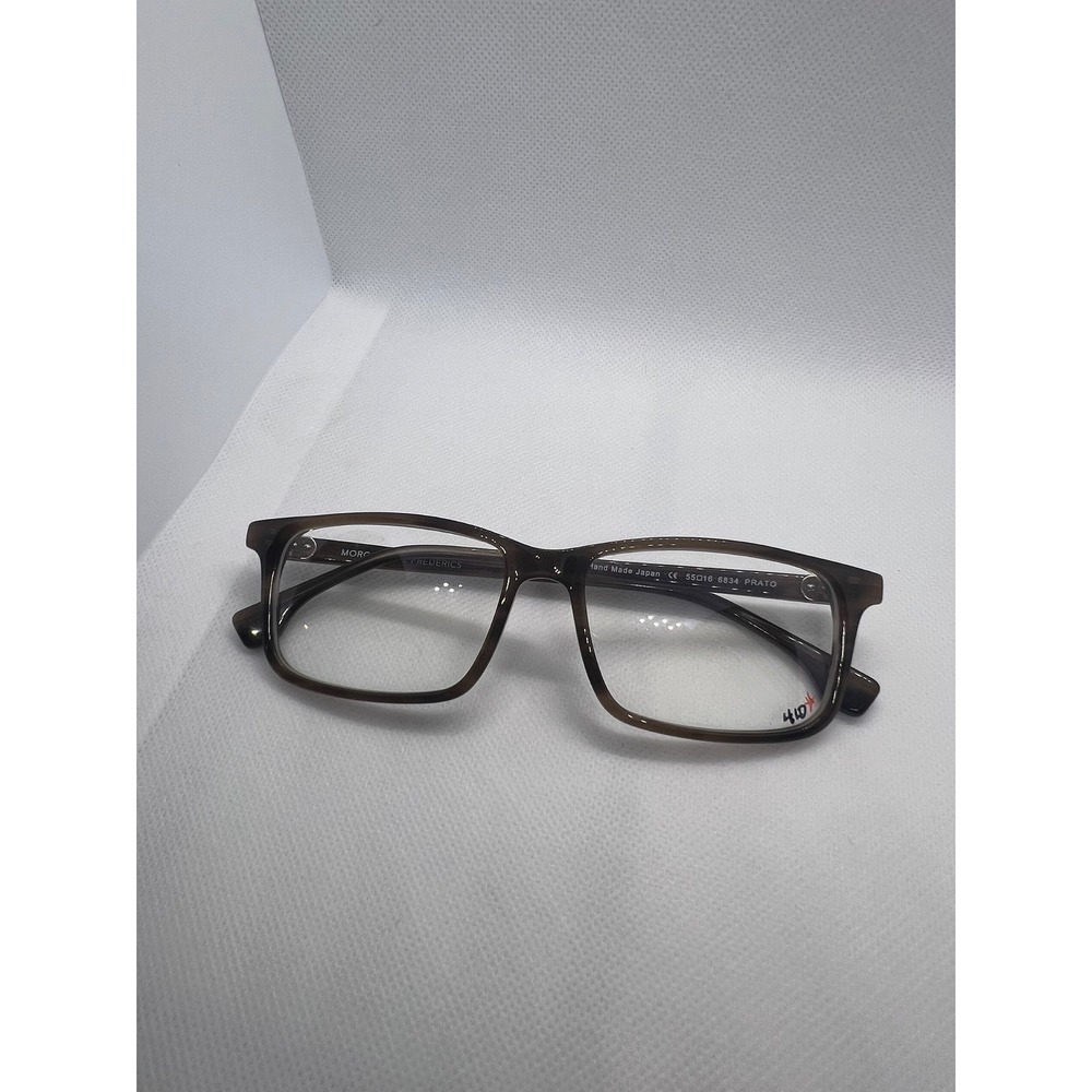 Morgenthal Frederics PRATO Eyeglasses Frames 55-16 6834 Brown Designer Glasses